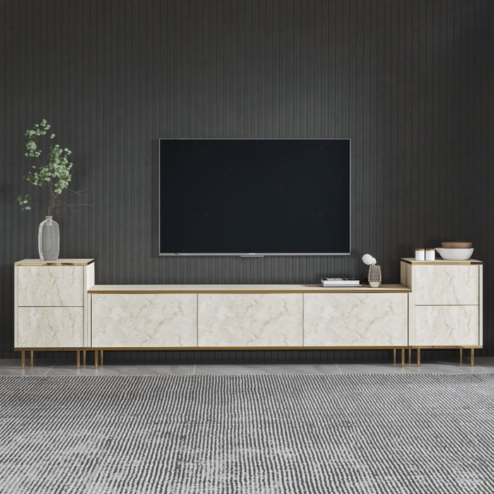 Hanah Home Imaj - Travertino, Mueble de TV Hanah Home Imaj - Travertino, Mueble de TV